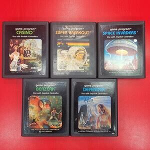 Atari 2600 Game Program Various Game Cartridges - Lot of 5